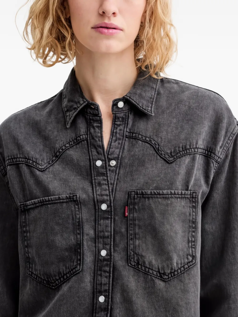 Levi's Teodora blouse met zakdetail Grijs