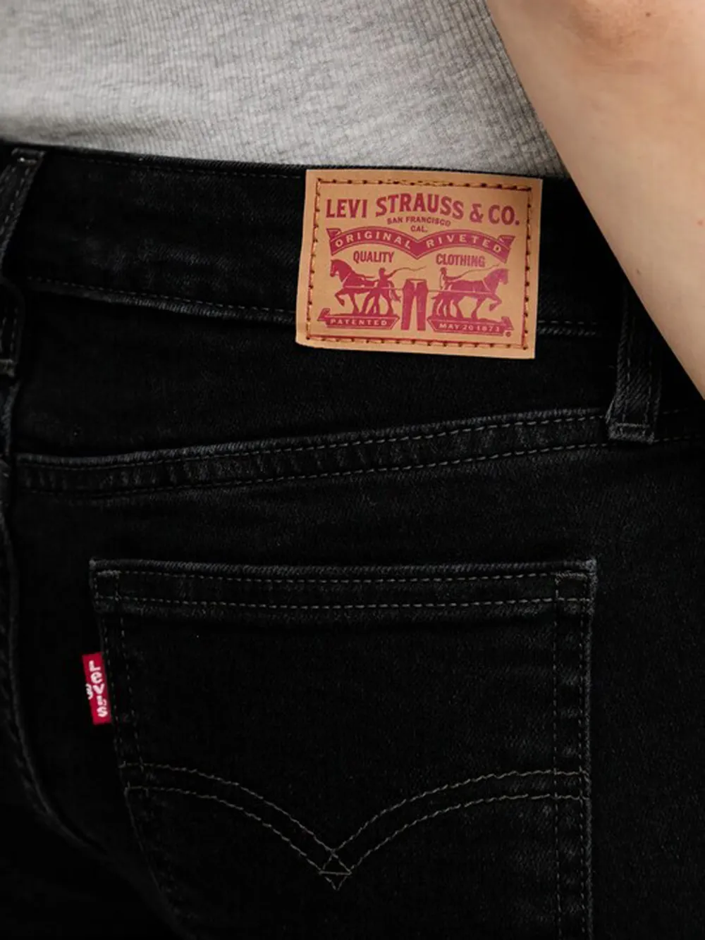 Levi's Superlow bootcut jeans Zwart