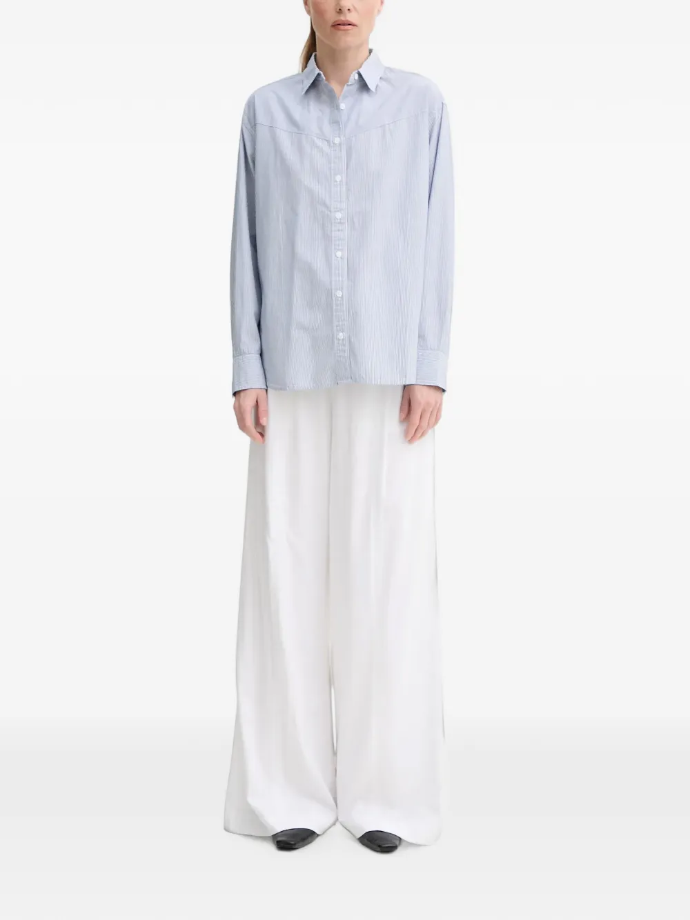Levi's Harlie Pieced overhemd met verticale streep Blauw