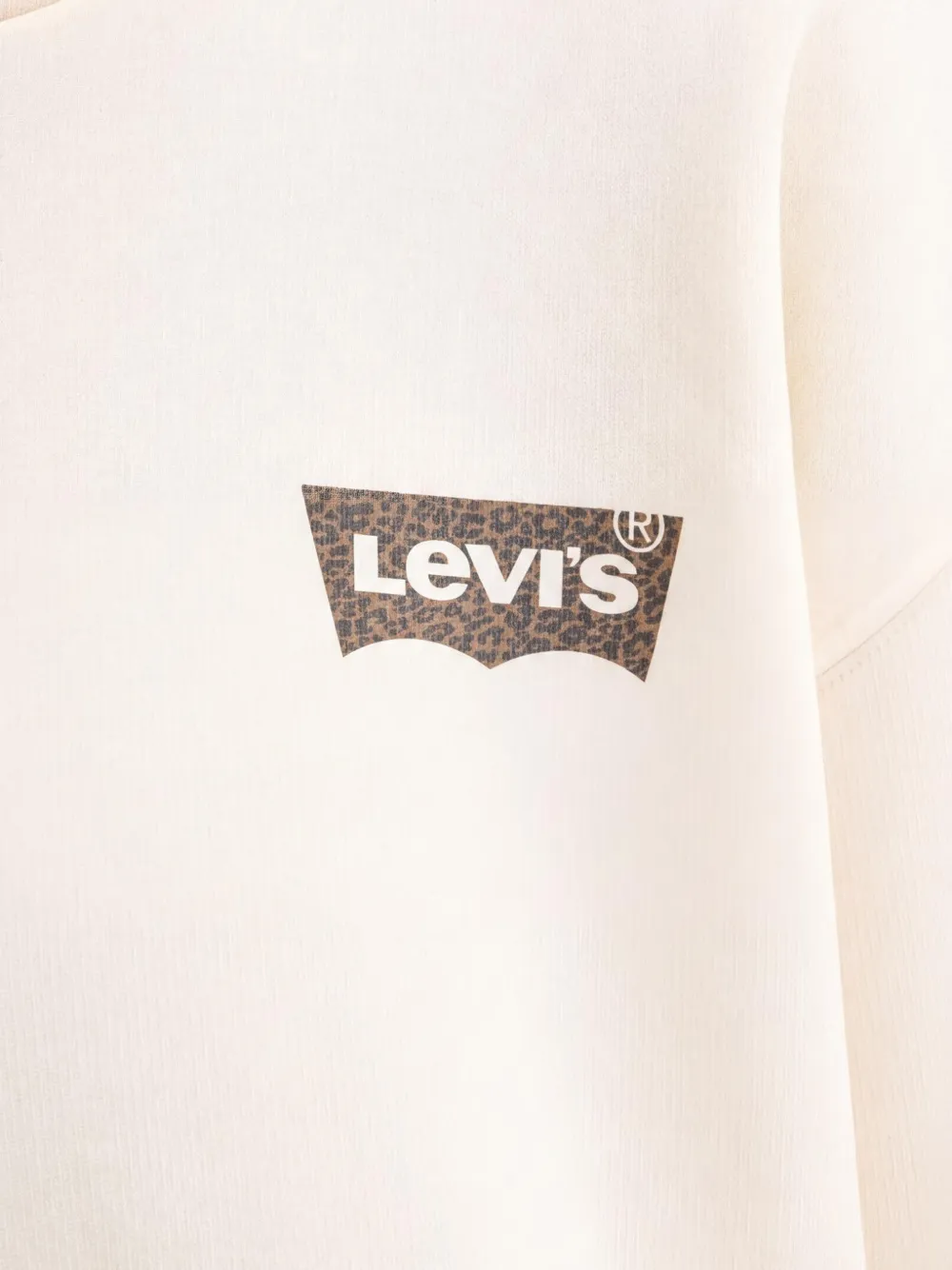 Levi's Sweater met capuchon trekkoord en logo Beige