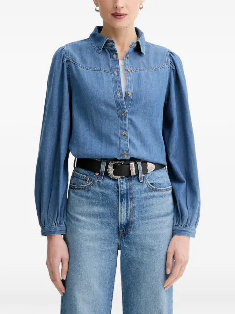 Levi's Journey Western denim puff-sleeve shirt