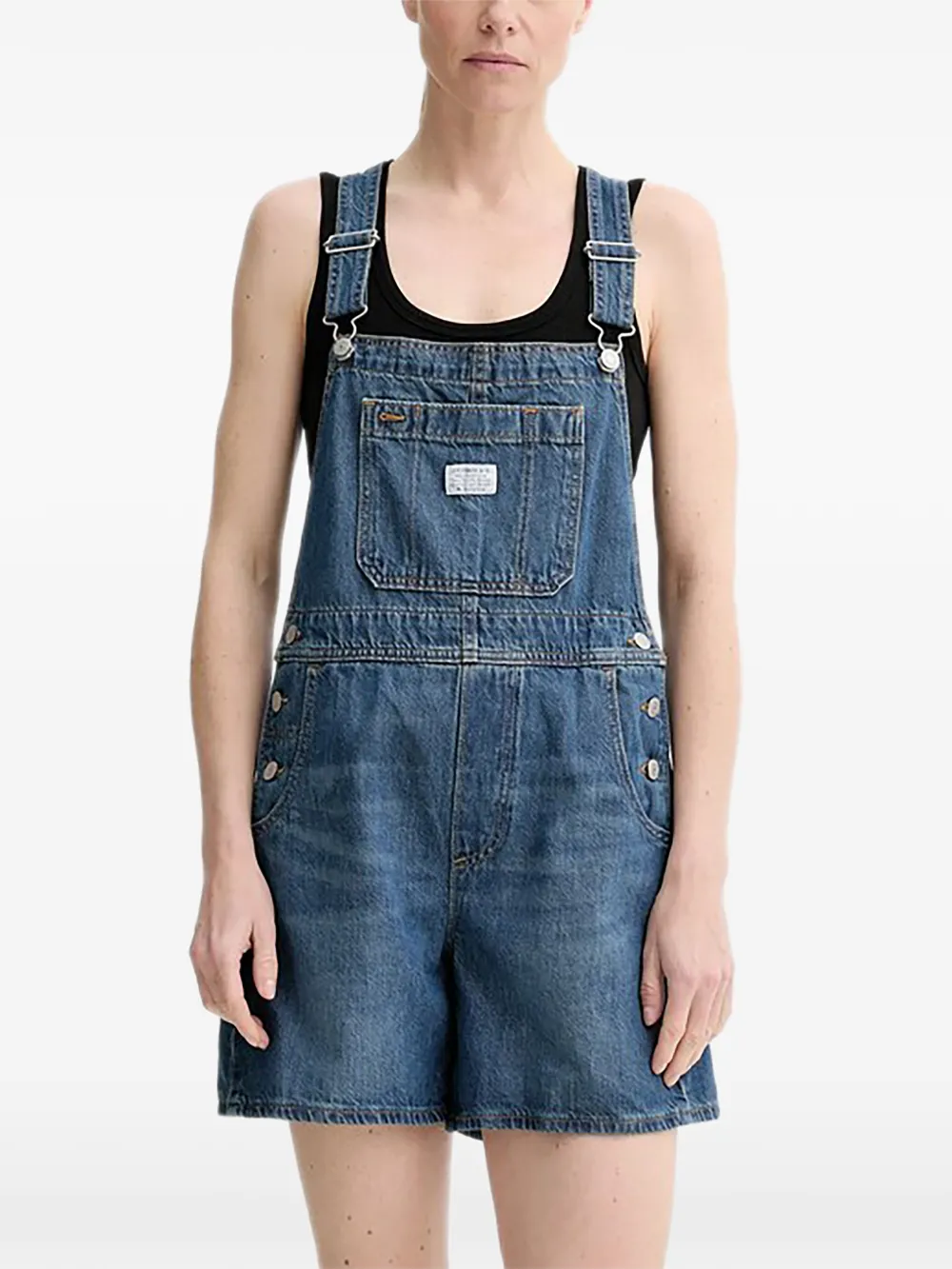 Levi's Denim jumpsuit met opgestikte zak Blauw