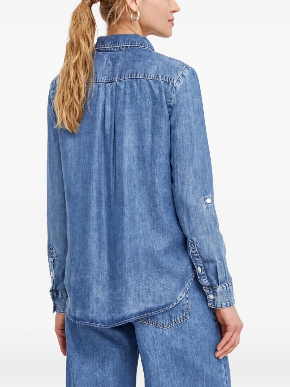 Levi's Overhemd met borstzak en knopen Blauw