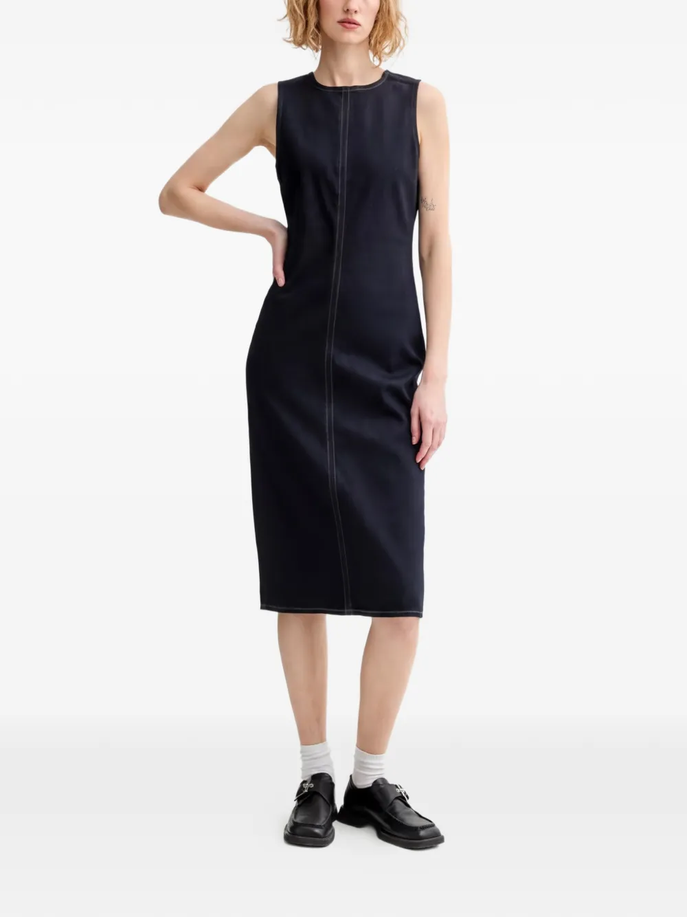 Levi's Mouwloze midi-jurk Blauw