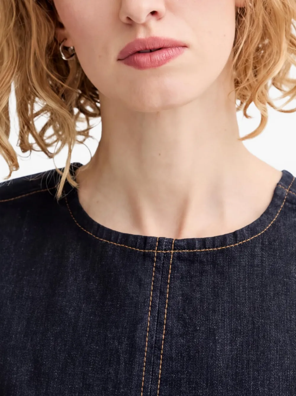 Levi's Mouwloze midi-jurk Blauw