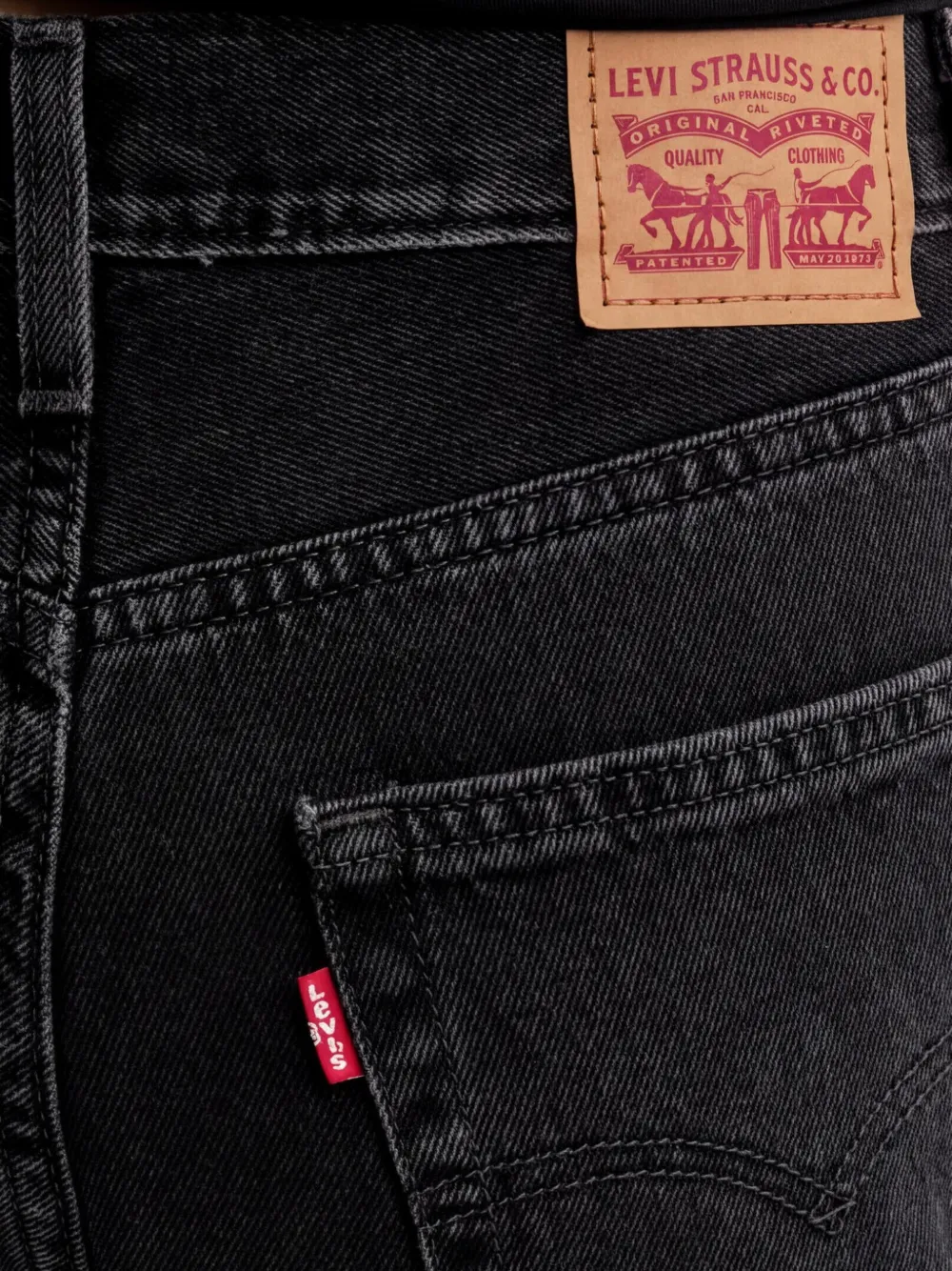 Levi's High waist jeans Zwart