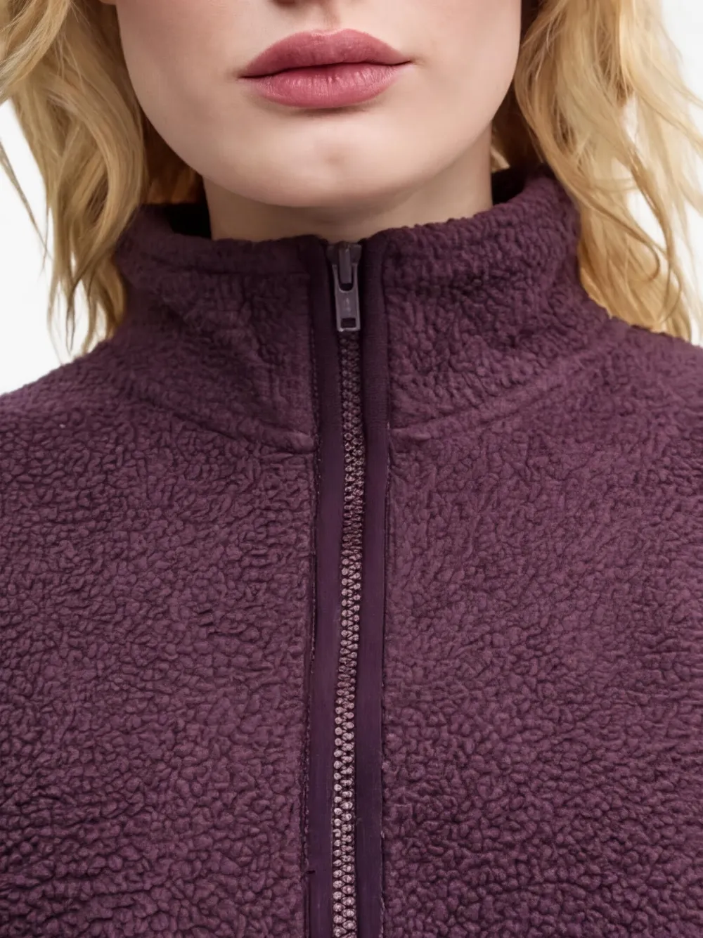 Levi's Fleece sweater met rits Paars