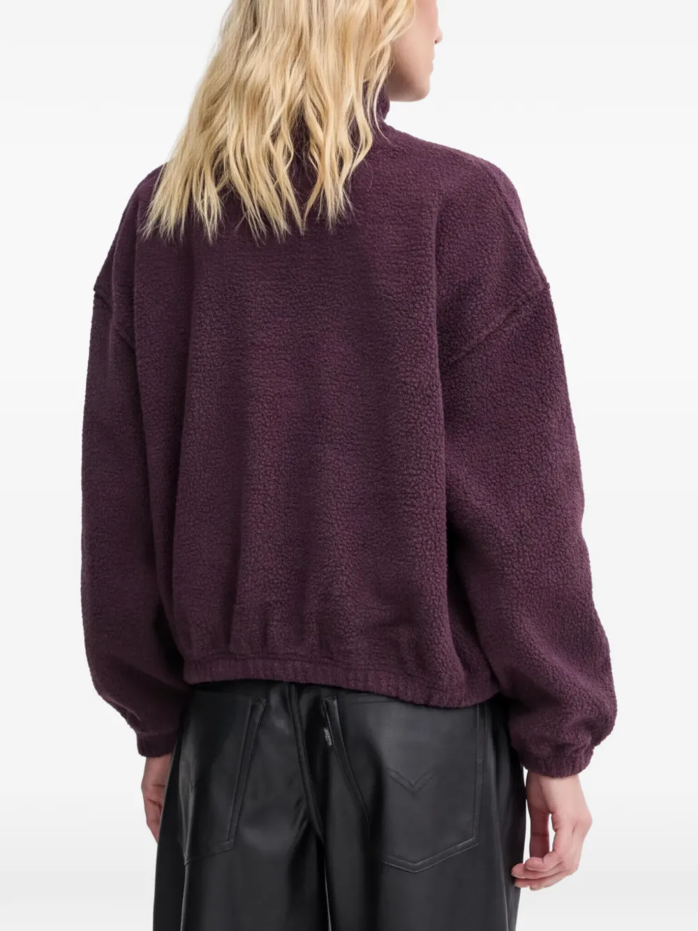 Levi's Fleece sweater met rits Paars