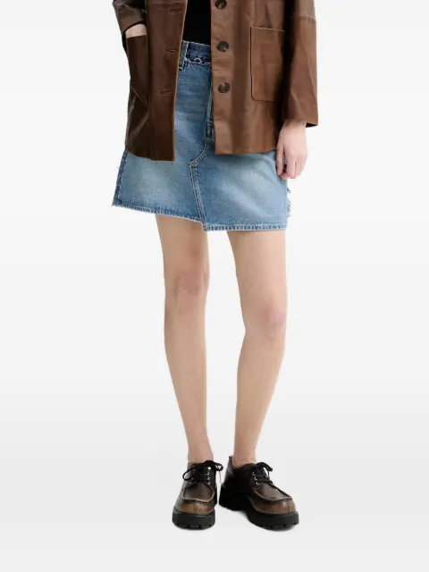 Levi's frayed denim skirt