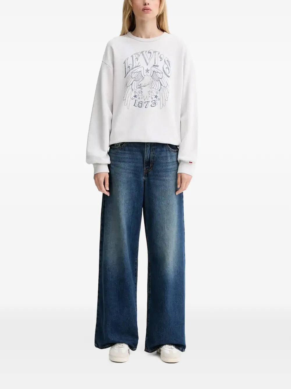 Levi's graphic-print sweater - Grau