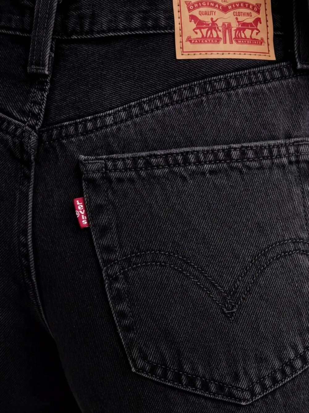 Levi's Baggy 94 jeans met wijde pijpen Zwart
