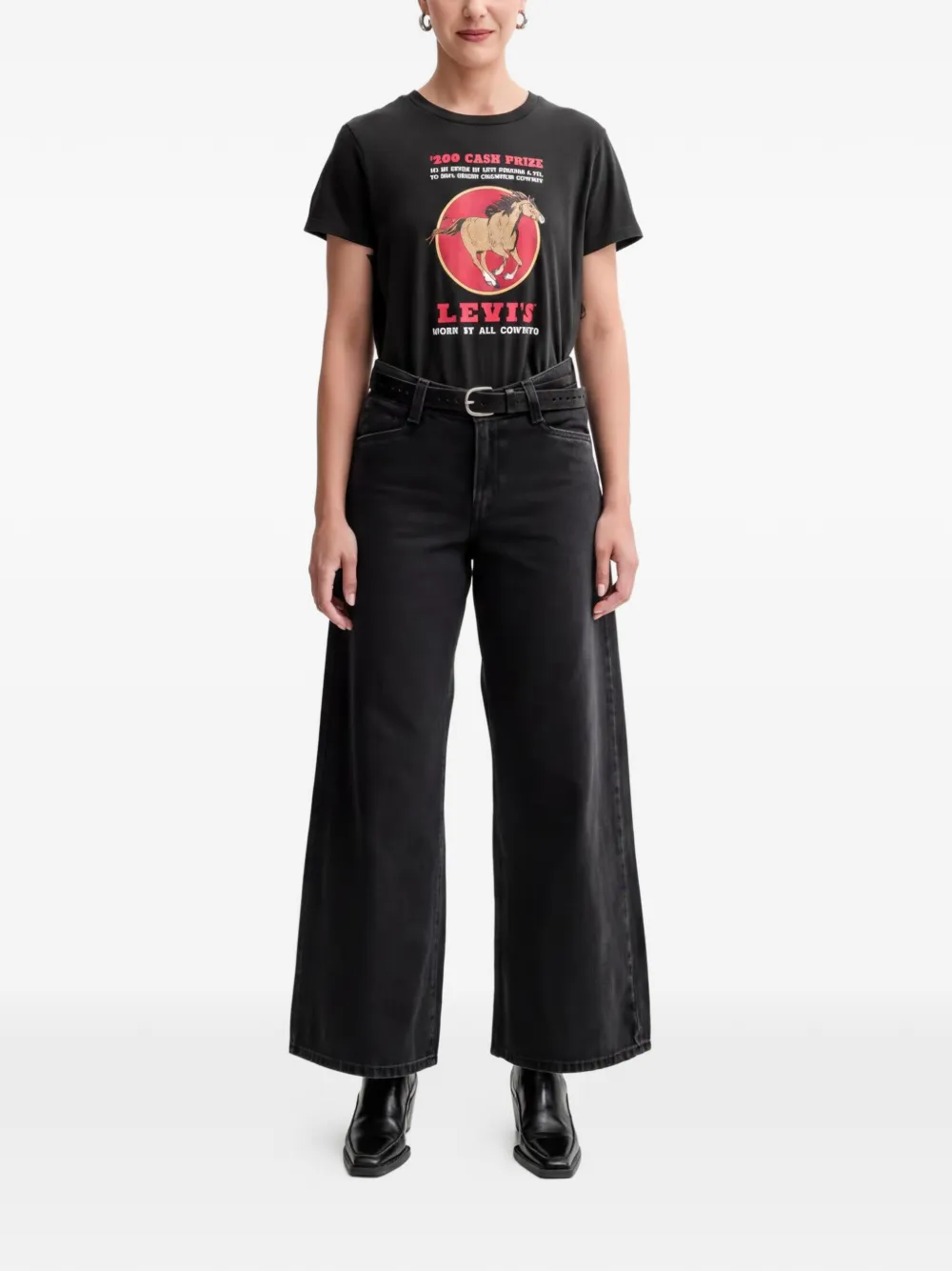 Levi's Baggy 94 jeans met wijde pijpen Zwart