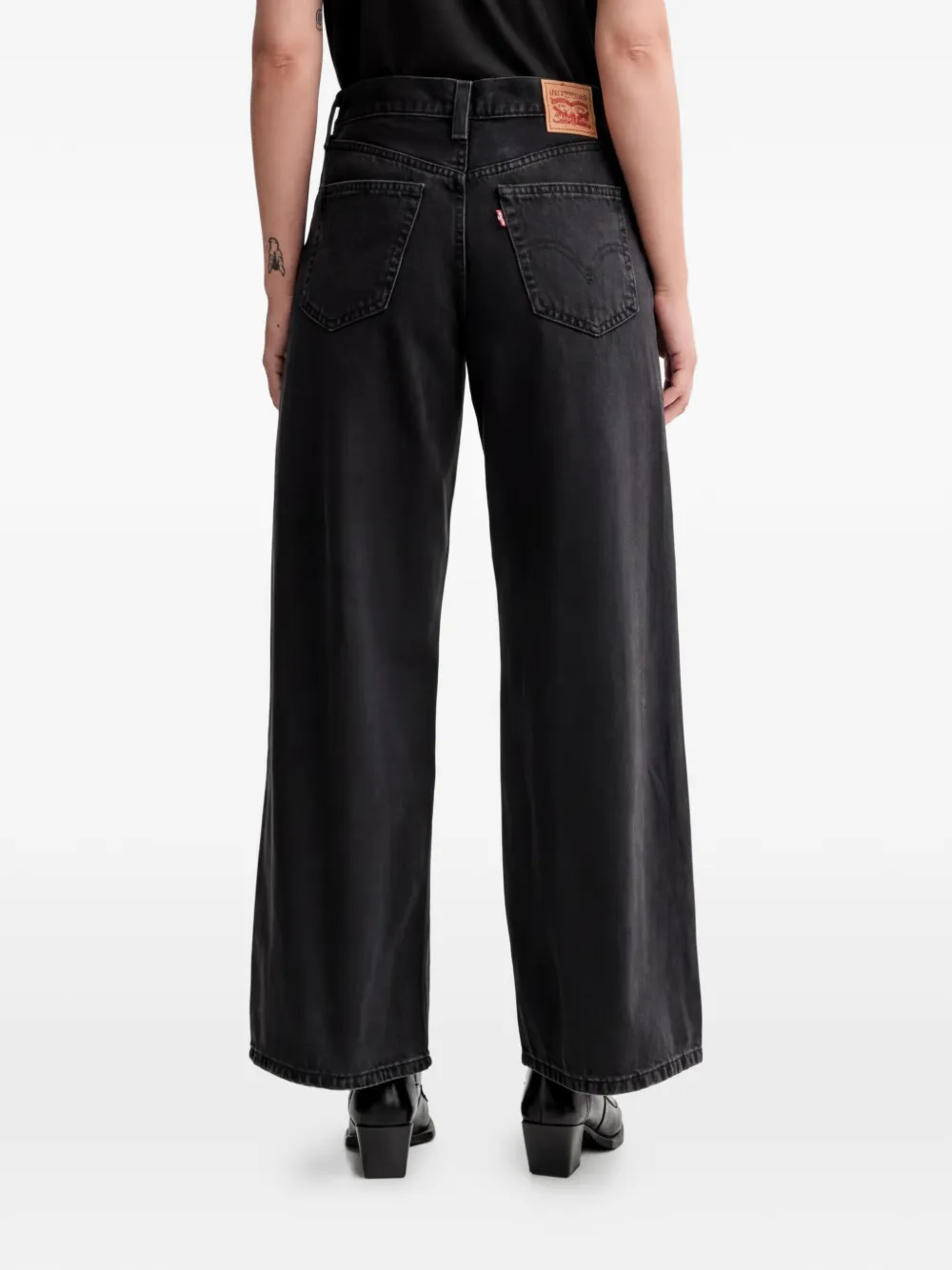 Levi's Baggy 94 jeans met wijde pijpen Zwart