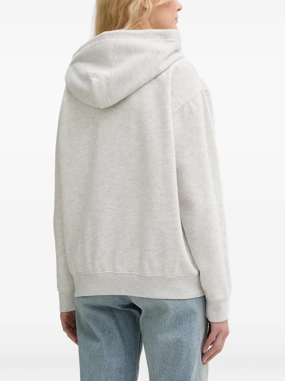 Levi's Hoodie met bloemen-logo en buidelzak Grijs