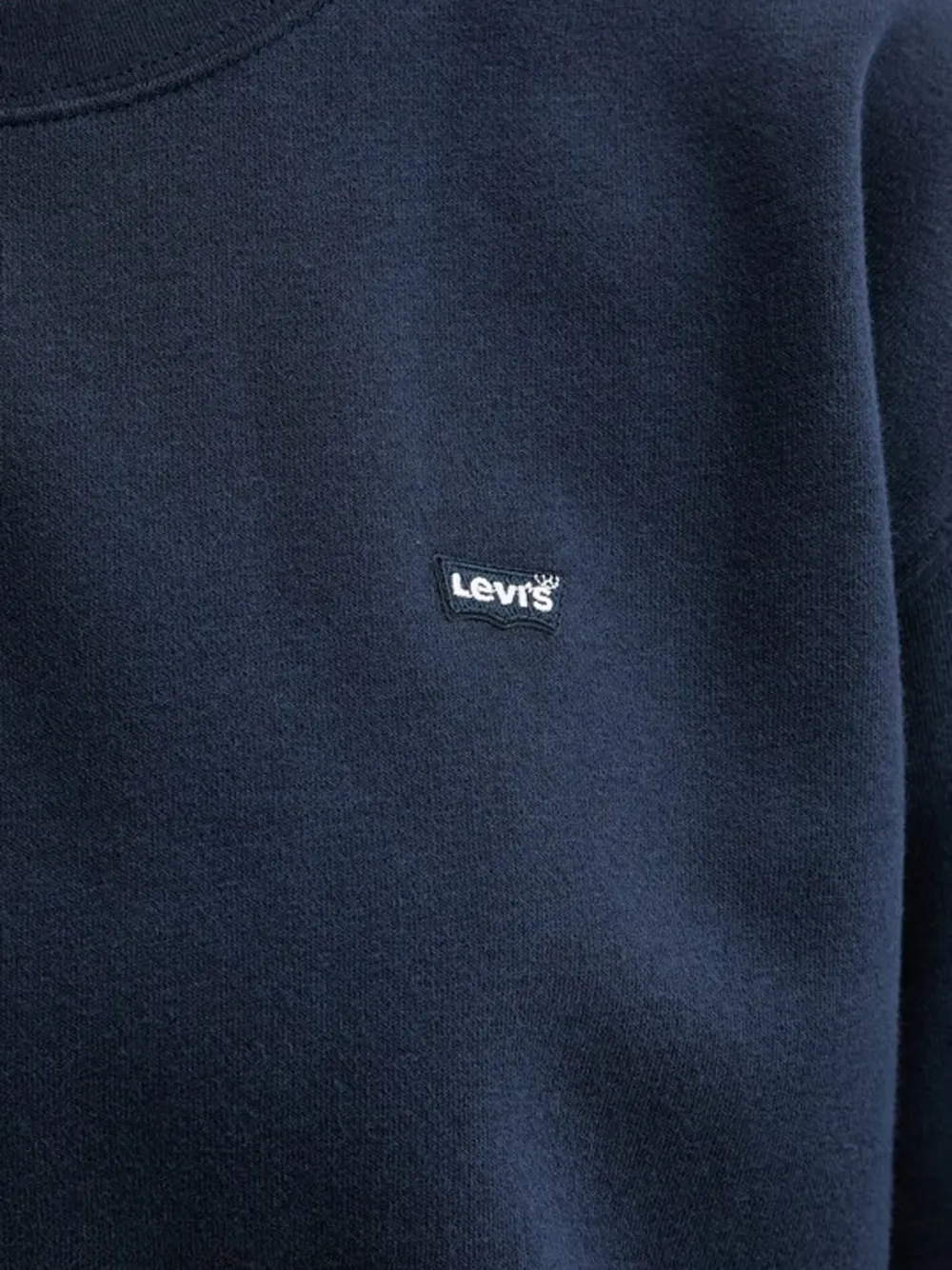 Levi's logo-patch crew-neck sweatshirt Blauw