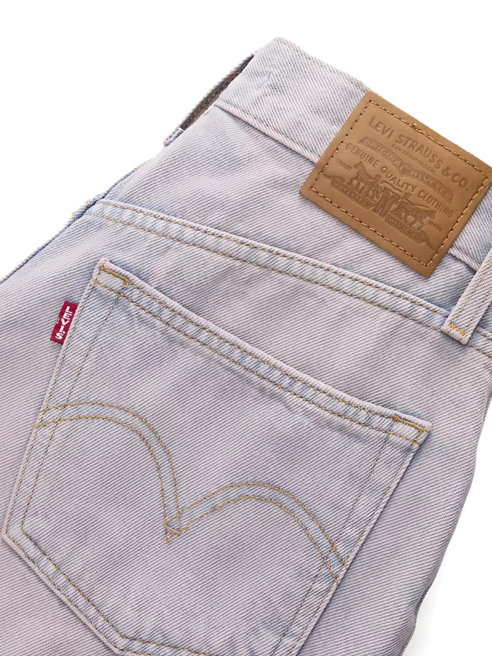 Levi's patch-pocket shorts Blauw