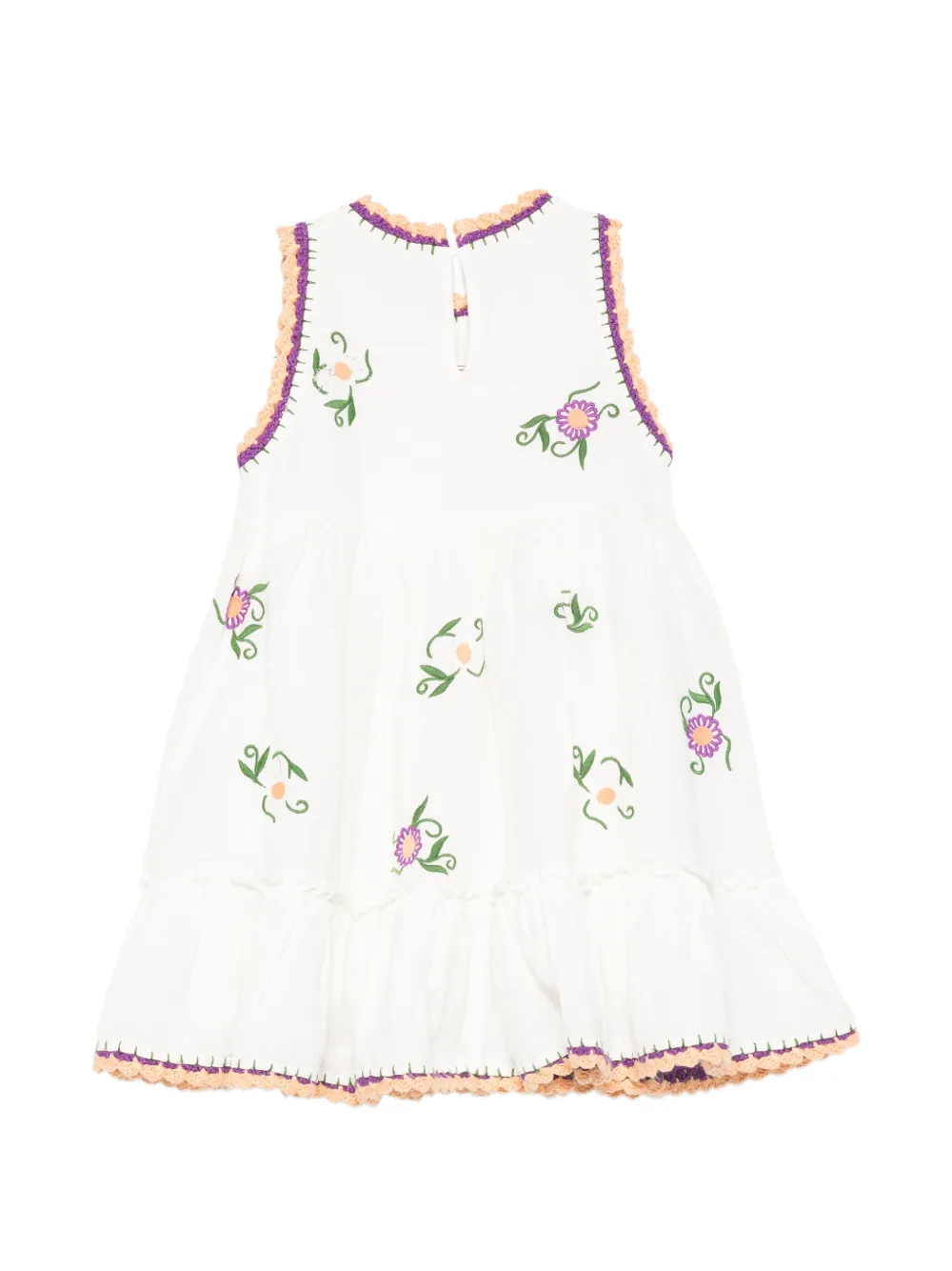 Stella McCartney Kids Jurk met ronde hals Wit