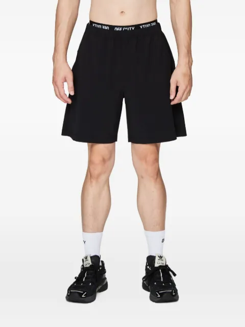 Off Duty logo-print track shorts