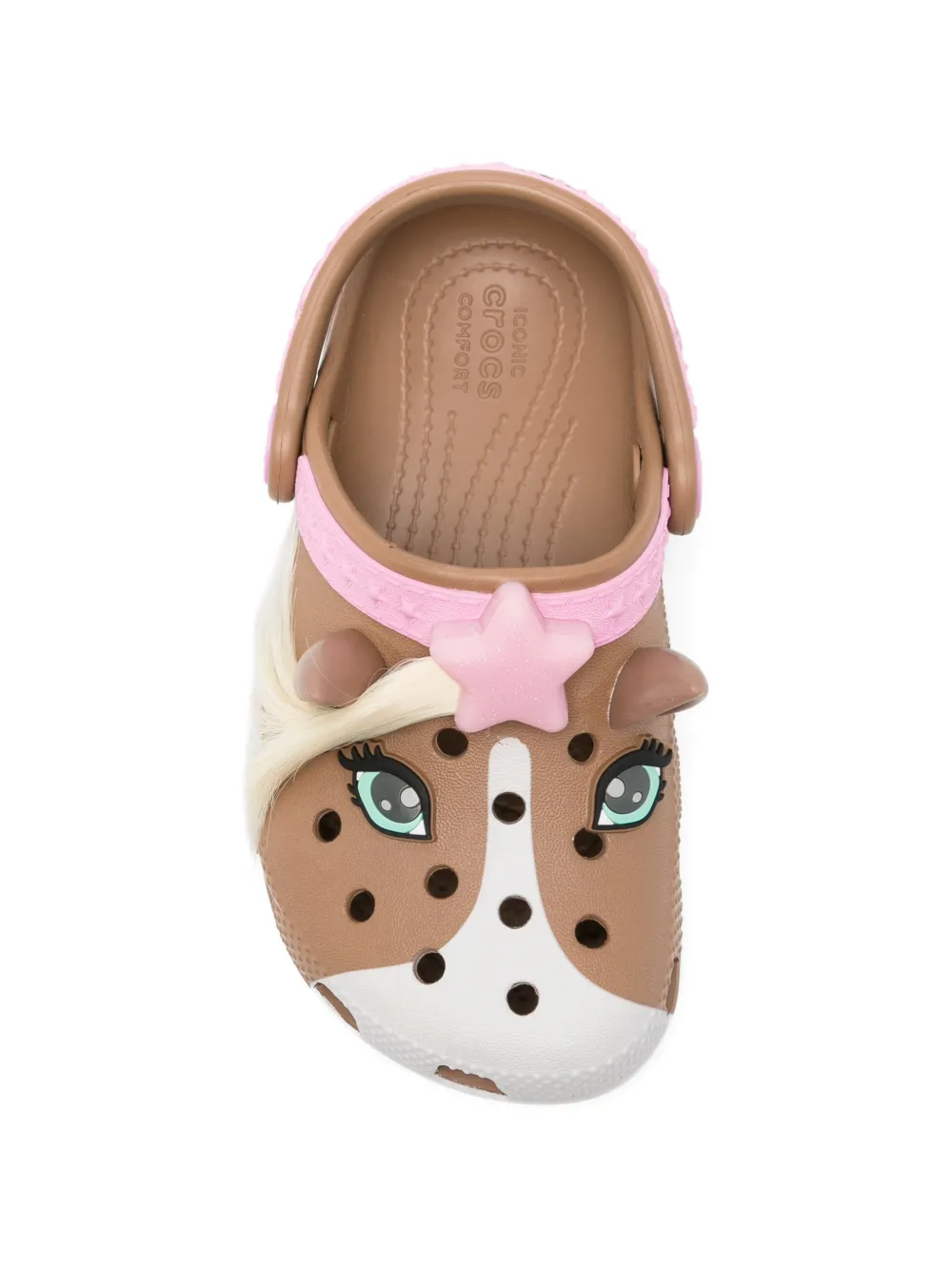 Crocs Kids Classic Iam Horse Clog T star embellished slippers Bruin