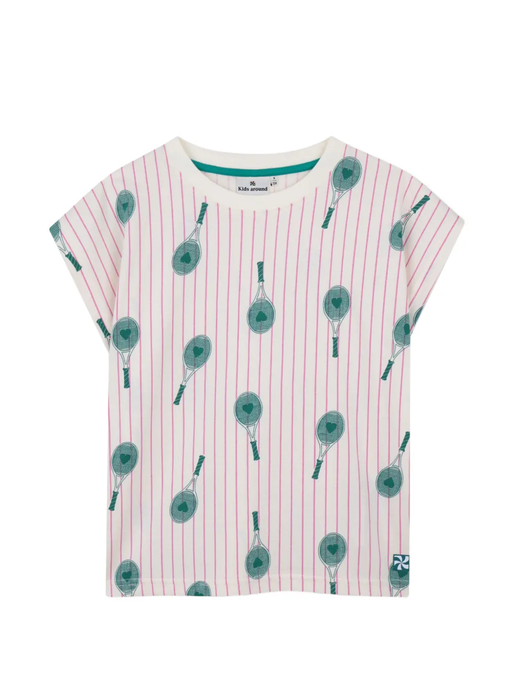 Kids Around striped T-shirt - Toni neutri