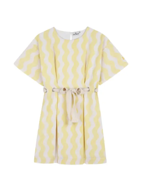 Kids Around wave-pattern dress