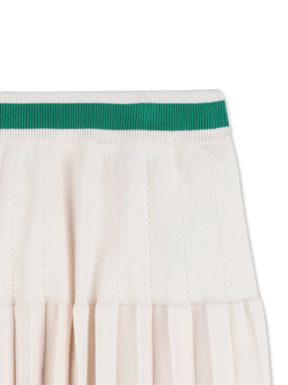  Kids Around Striped Pleated Mini Skirt - Neutrals 