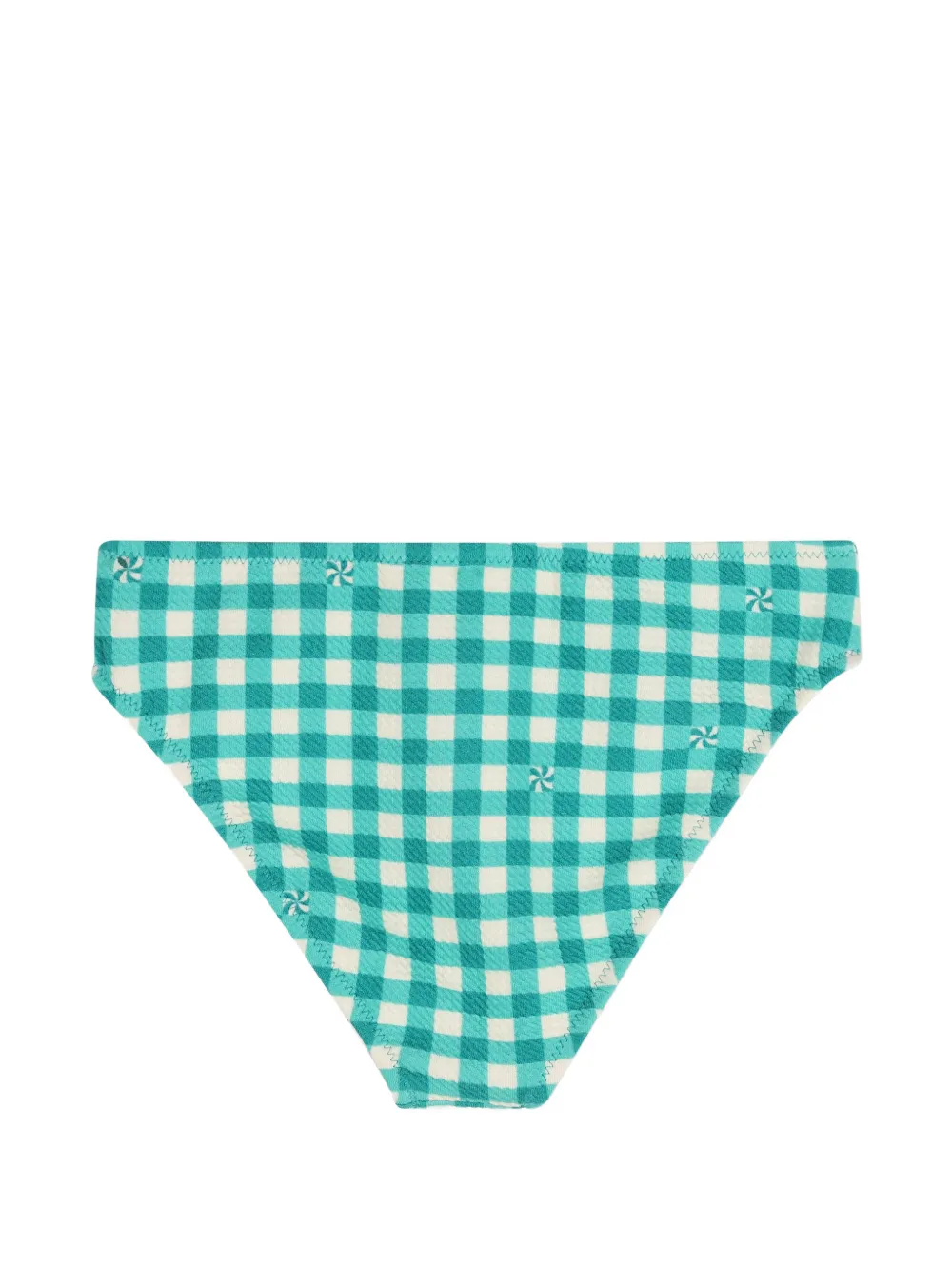 Kids Around Bikini met ruches en gingham ruit Groen