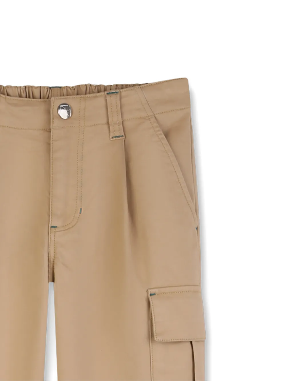  Kids Around Adjustable-waist Trousers - Neutrals 