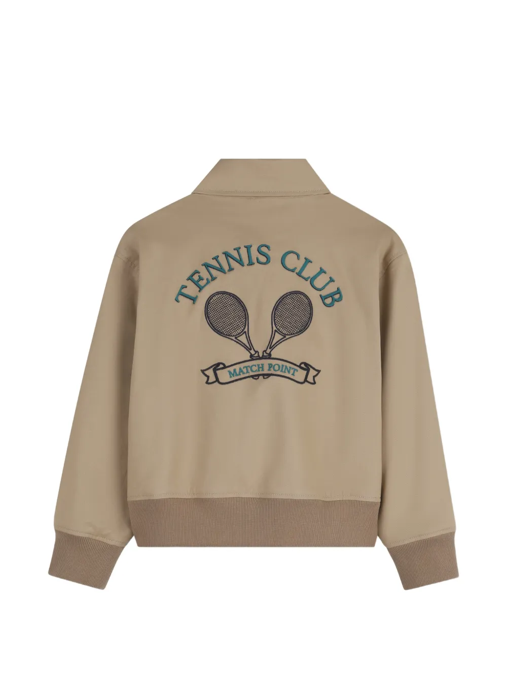  Kids Around Tennis Club-embroidery Jacket - Neutrals 