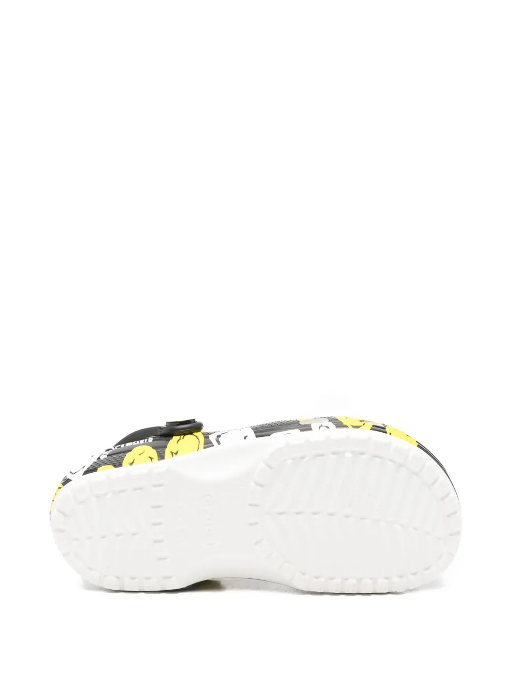 Crocs Kids Smiley Classic K patterned slippers Zwart