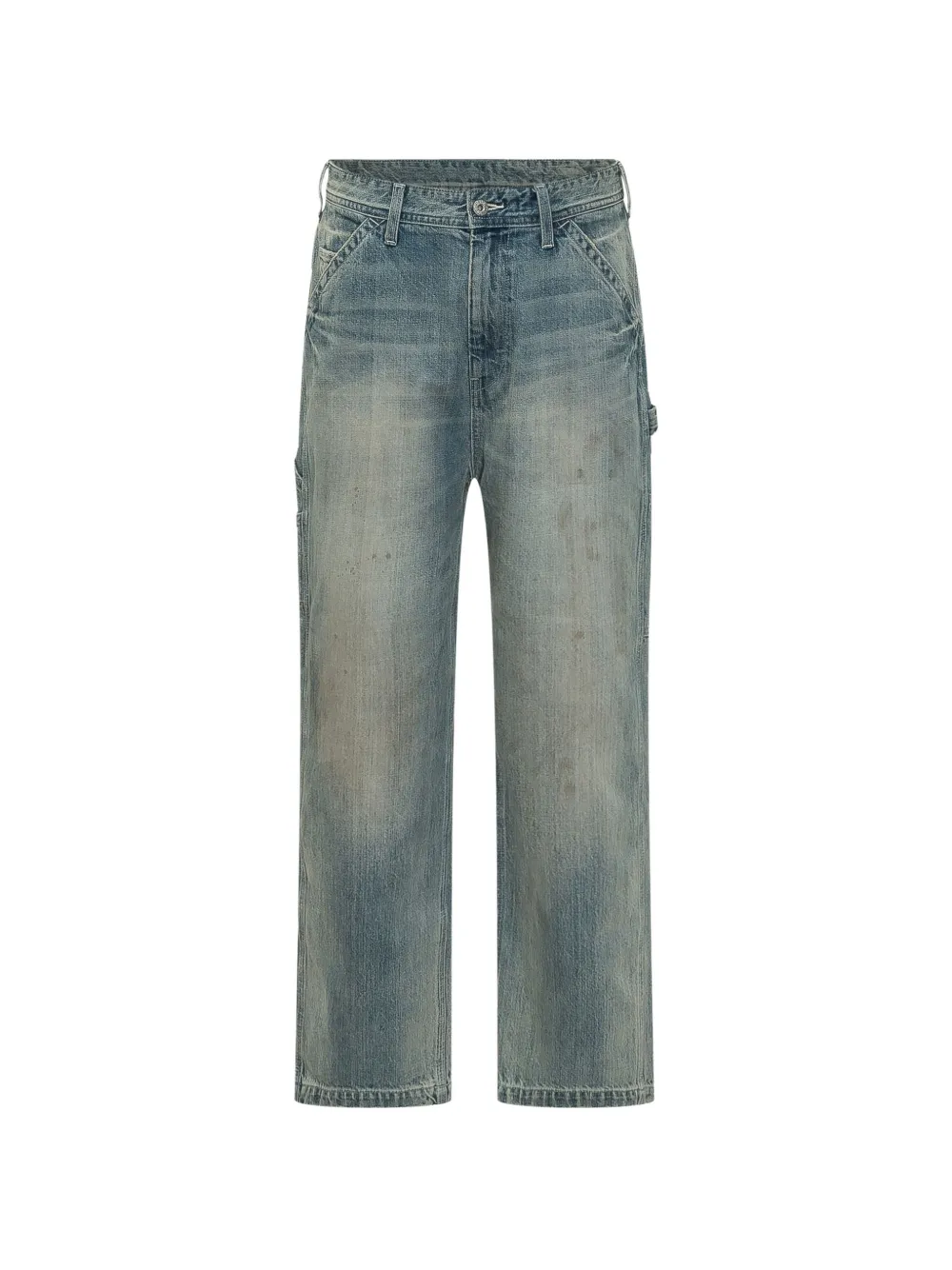 UNIVERSAL OVERALL light wash pocket trousers - Blu