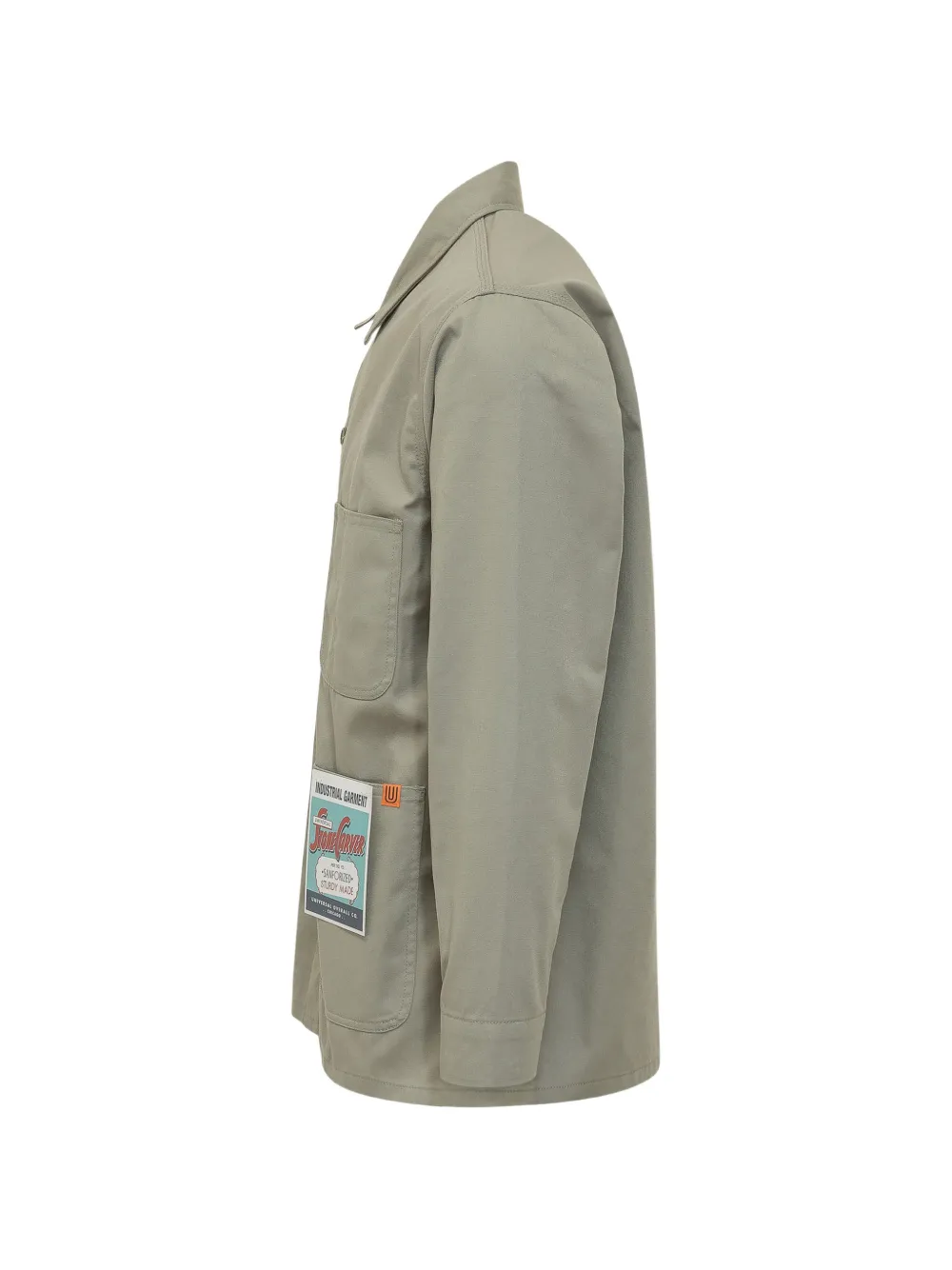 Patch-Detail Shirt Jacket
