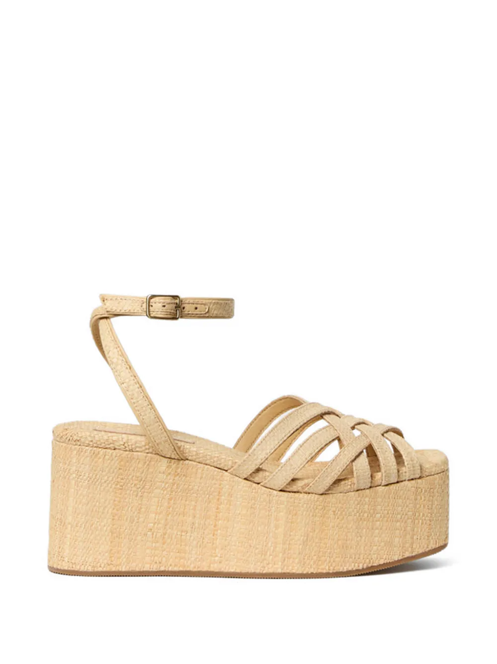 Loeffler Randall Channing sandalen met plateauzool Beige