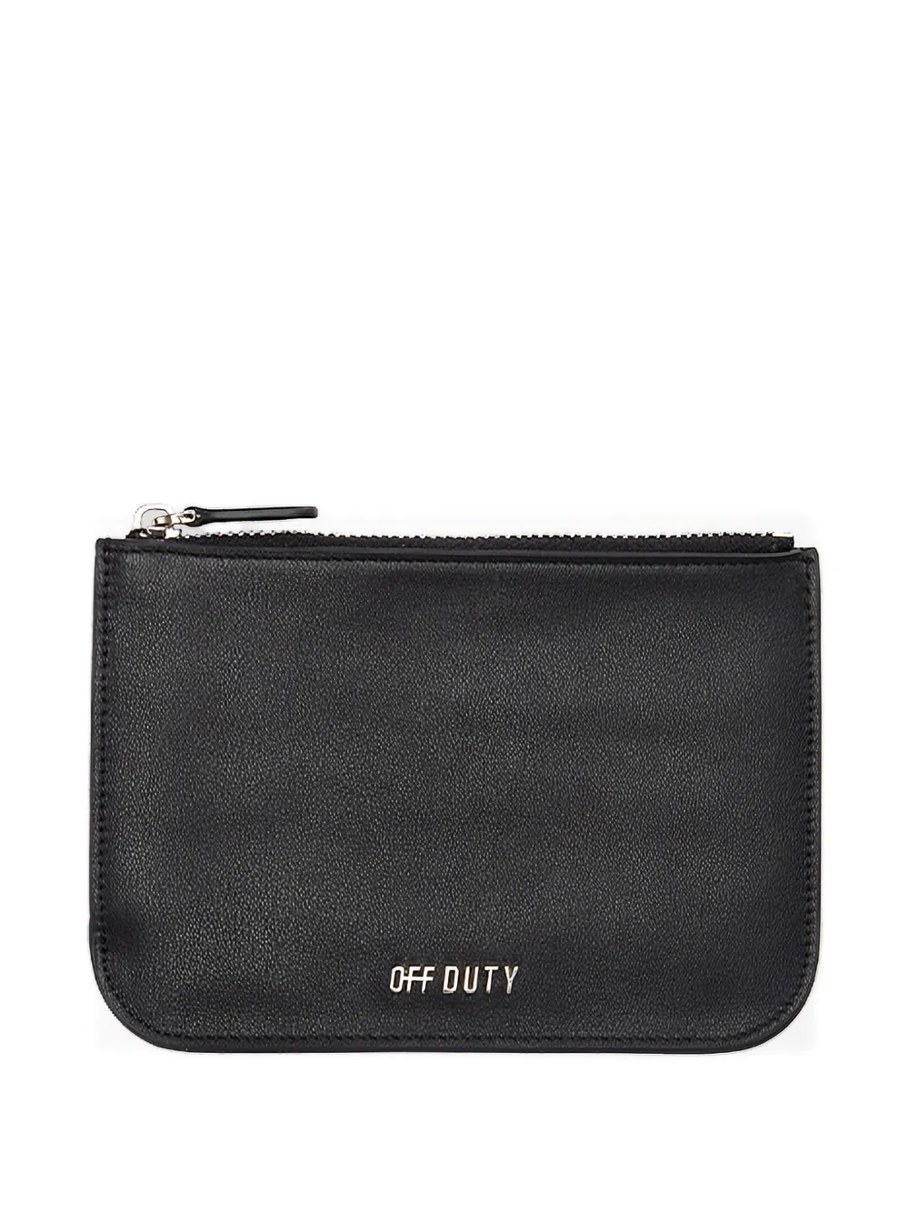Off Duty Leon zip leather wallet - Nero
