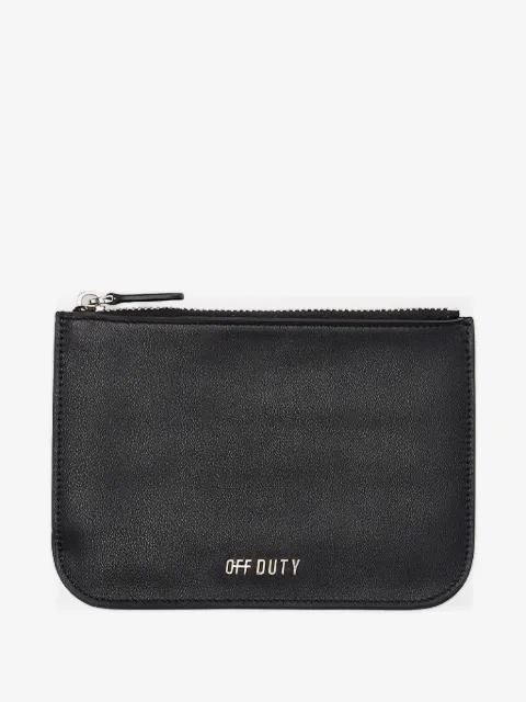 Off Duty Leon zip leather wallet