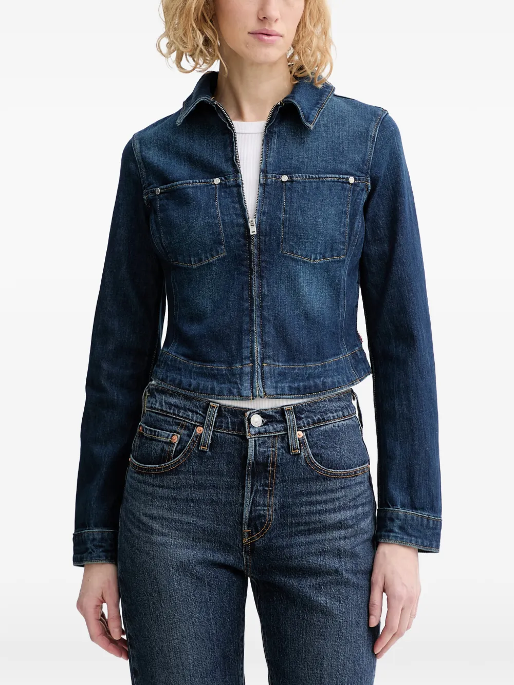 Levi's collared zip jacket - Blu