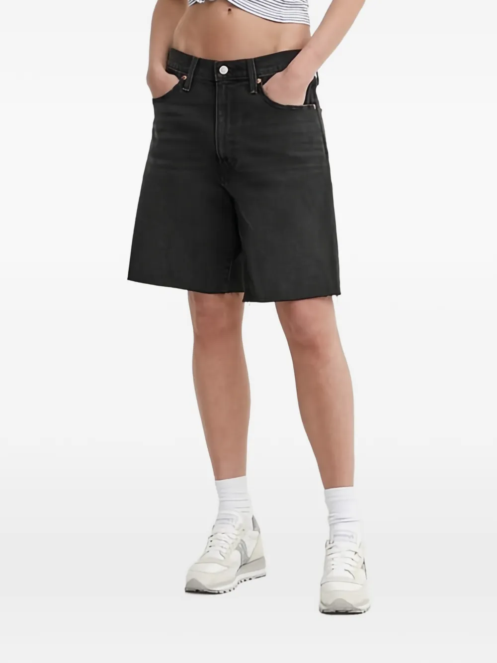 Levi's frayed shorts - Nero