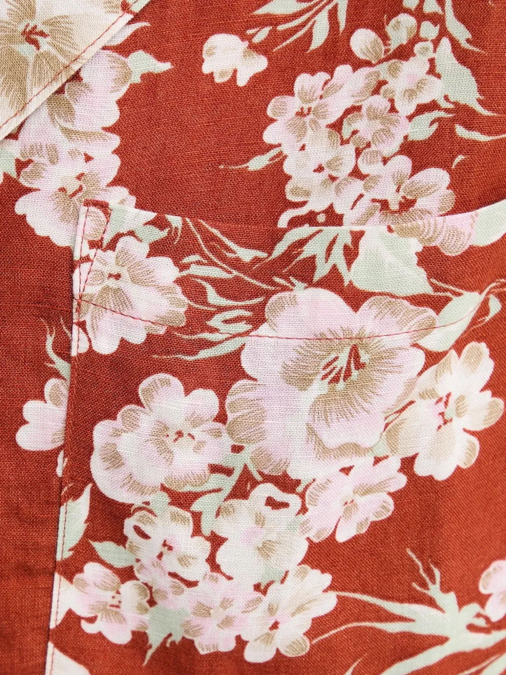 Levi's Blouse met bloemenprint en borstzak Bruin