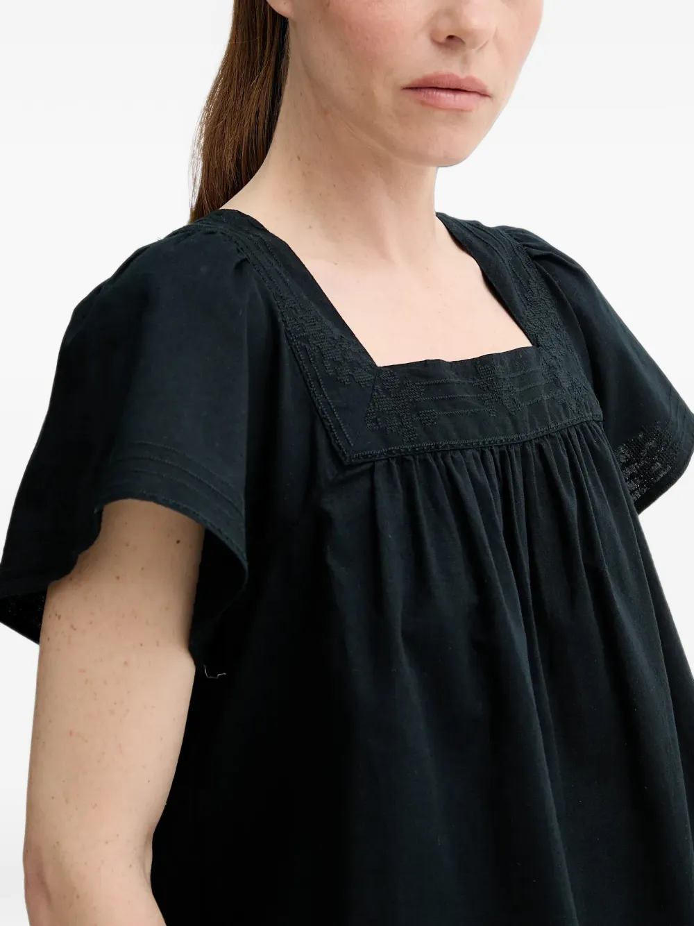 Levi's Ambre top met vierkante hals Zwart