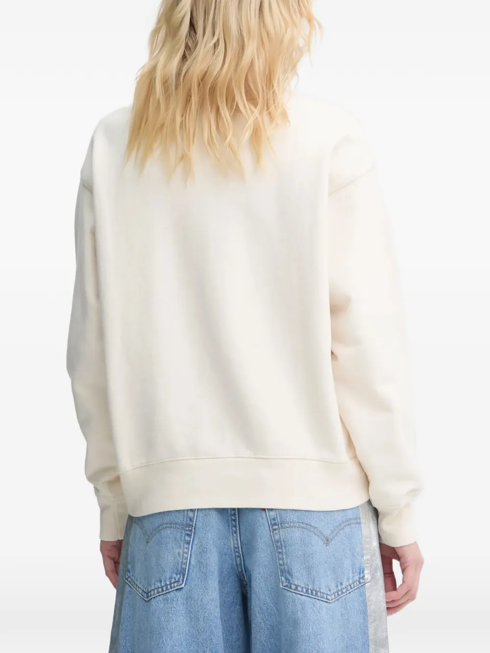 Levi's Sweater met geborduurd logo Beige