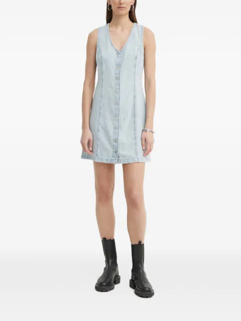 Levi's button-up sleeveless mini dress
