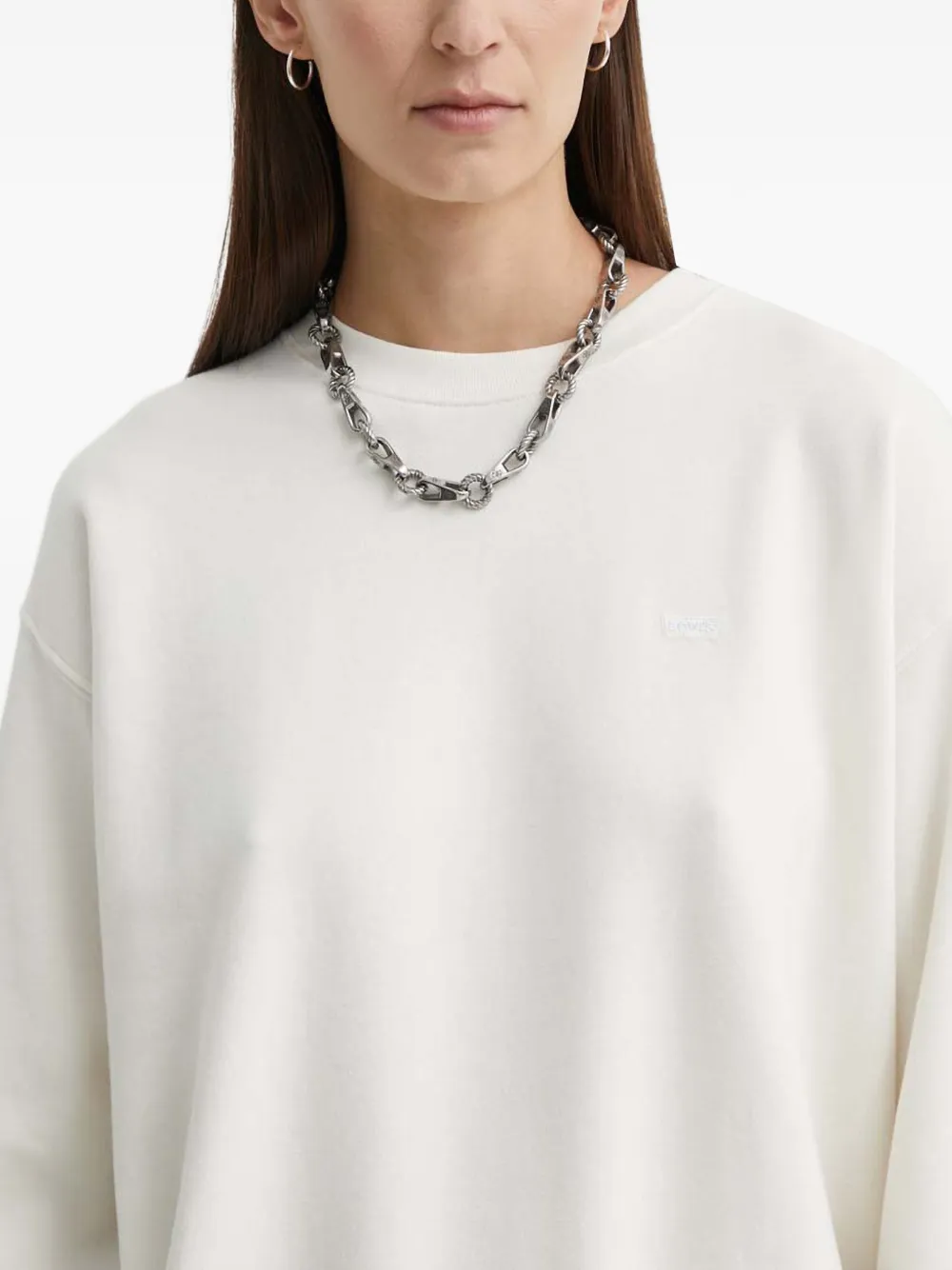 Levi's Sweater met ronde hals Beige