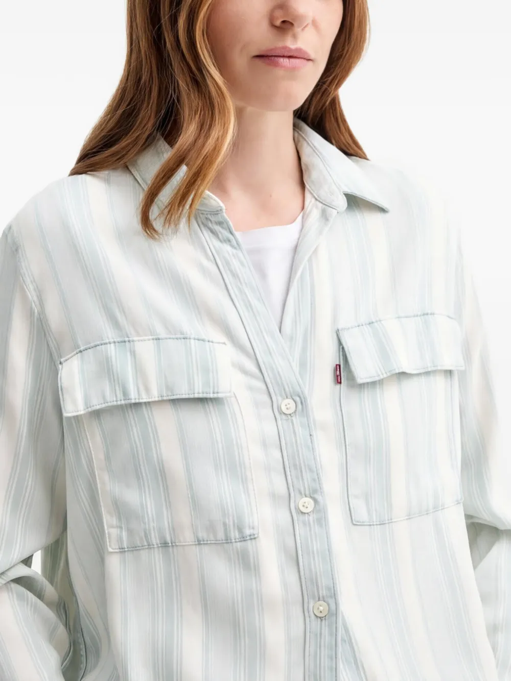 Levi's Doreen blouse met logopatch Wit