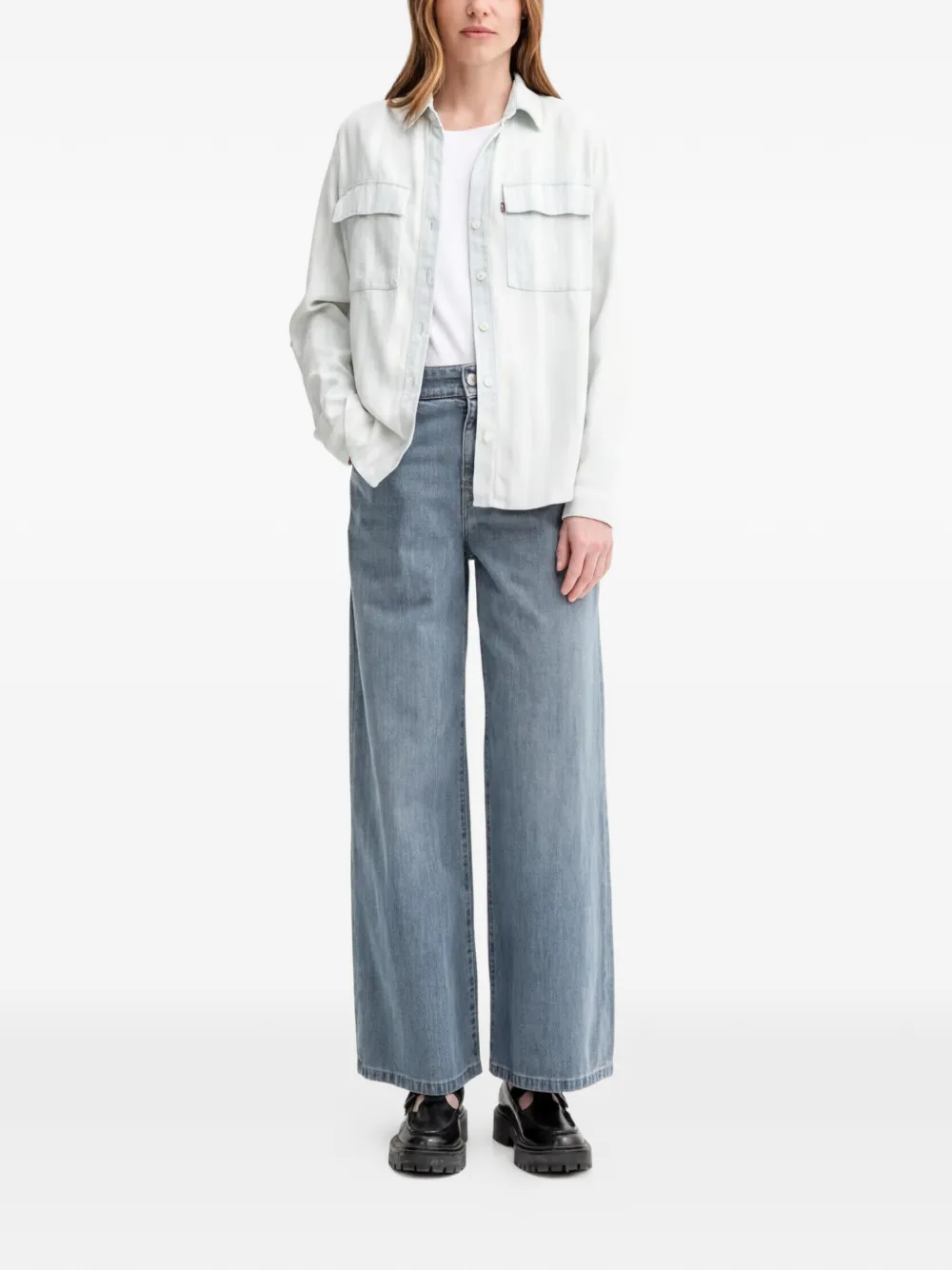 Levi's Doreen blouse met logopatch Wit