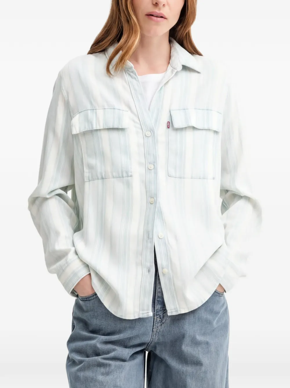Levi's Camicia Doreen con applicazione logo - Bianco