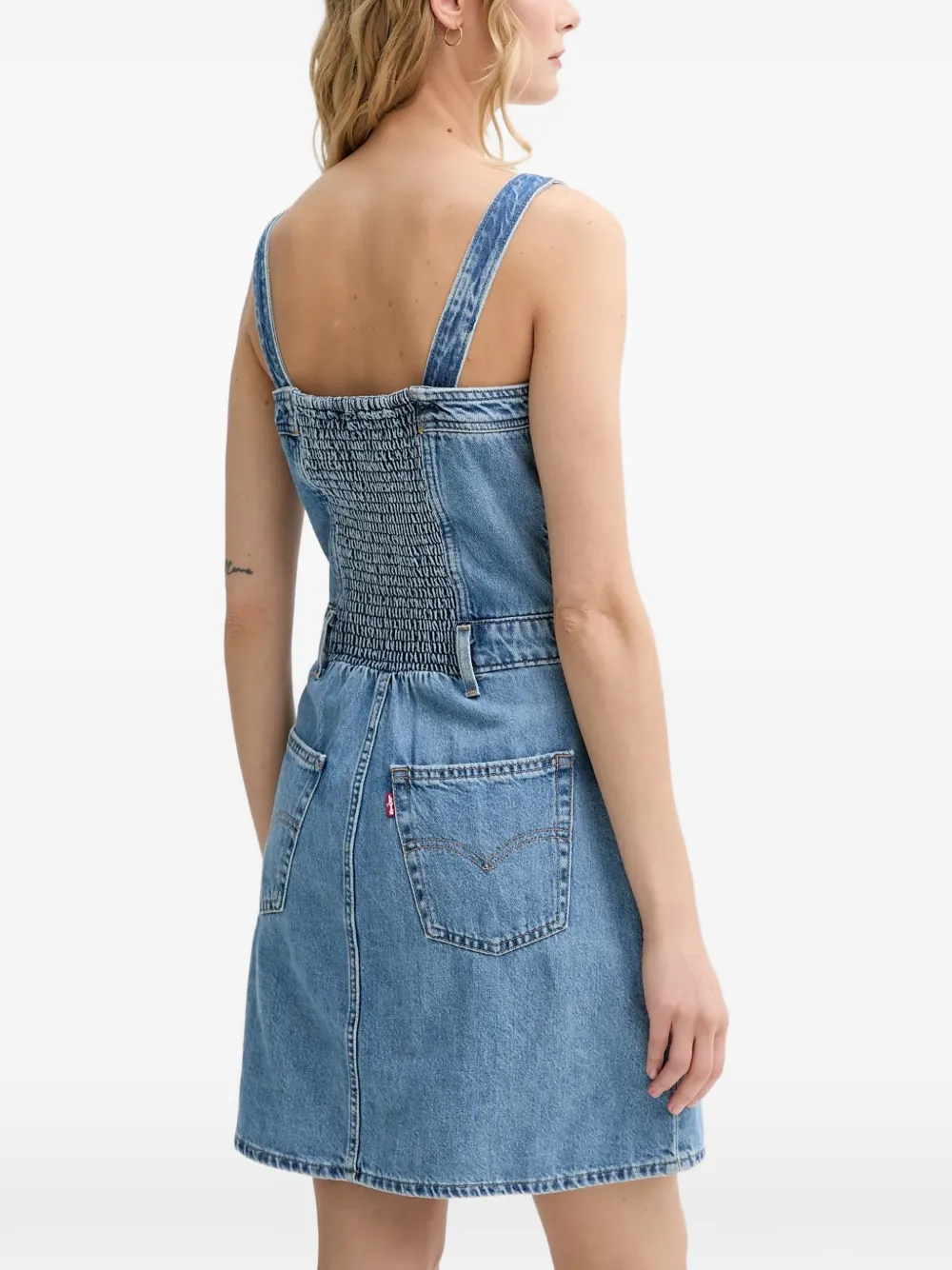Levi's Iconic denim jurk met knopen Blauw