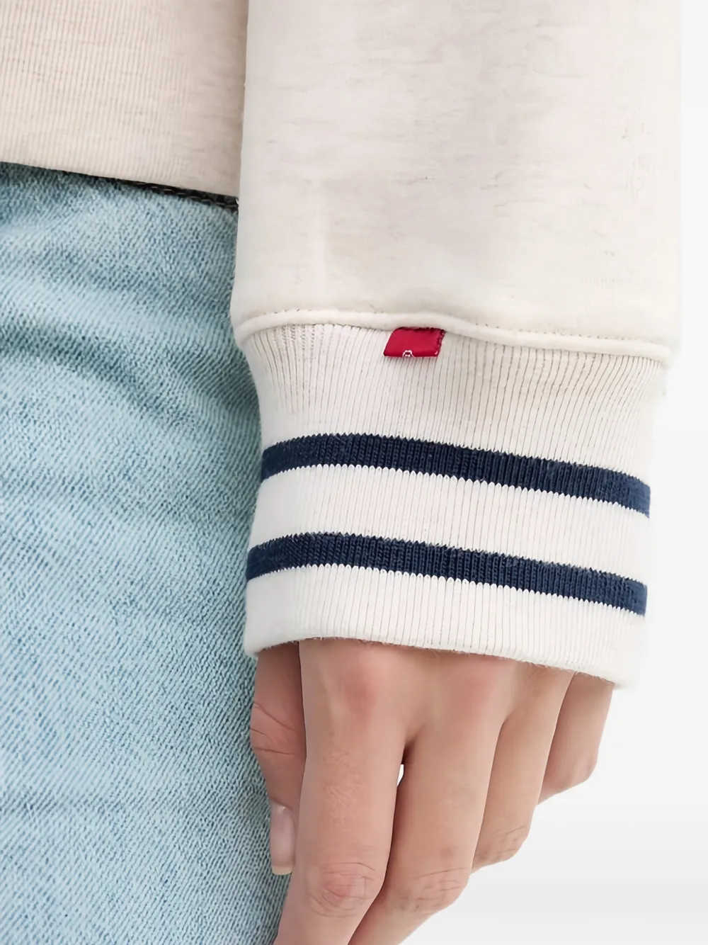 Levi's Geribbelde sweater met print Beige
