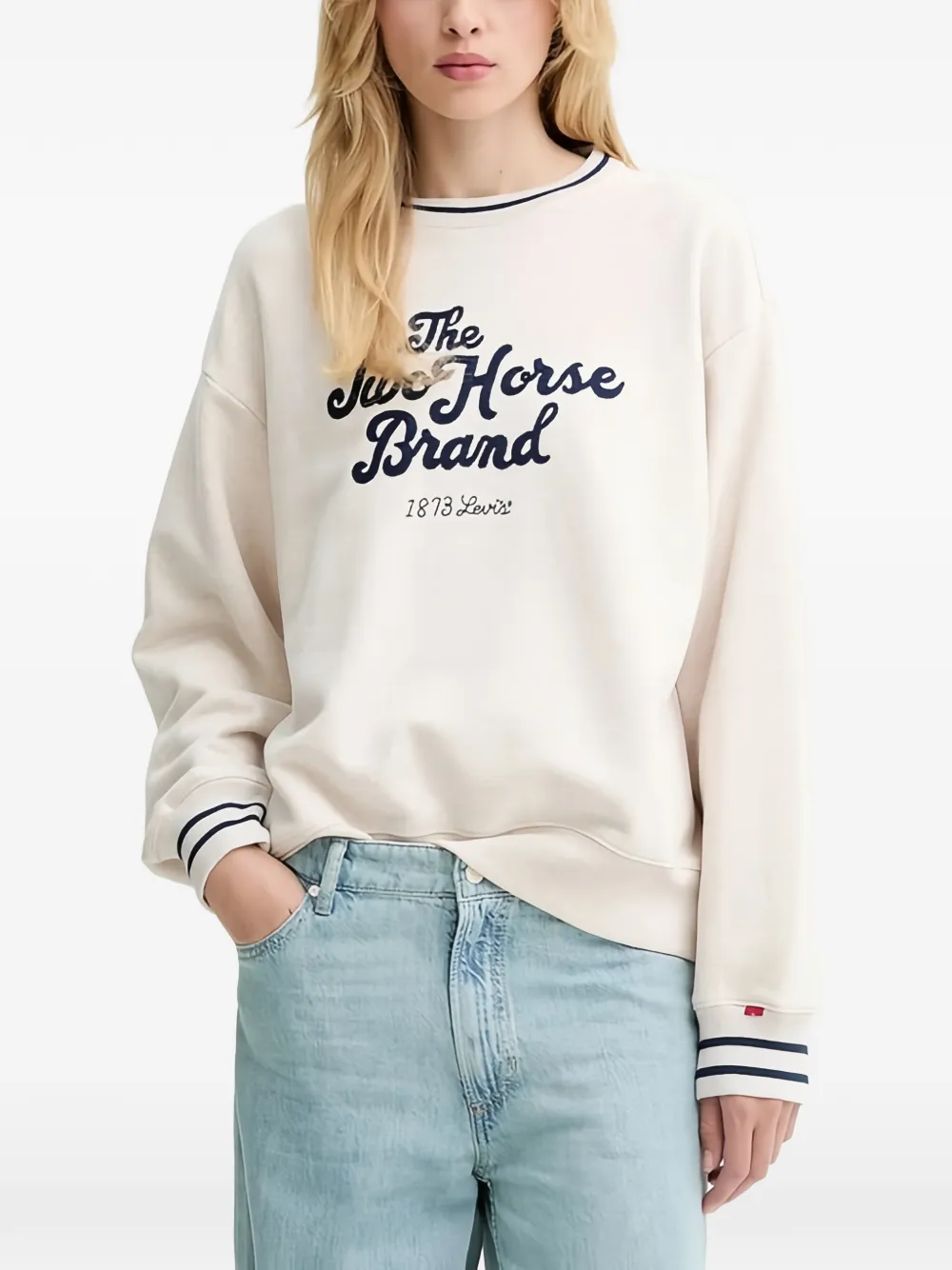 Levi's print ribbed sweatshirt - Toni neutri