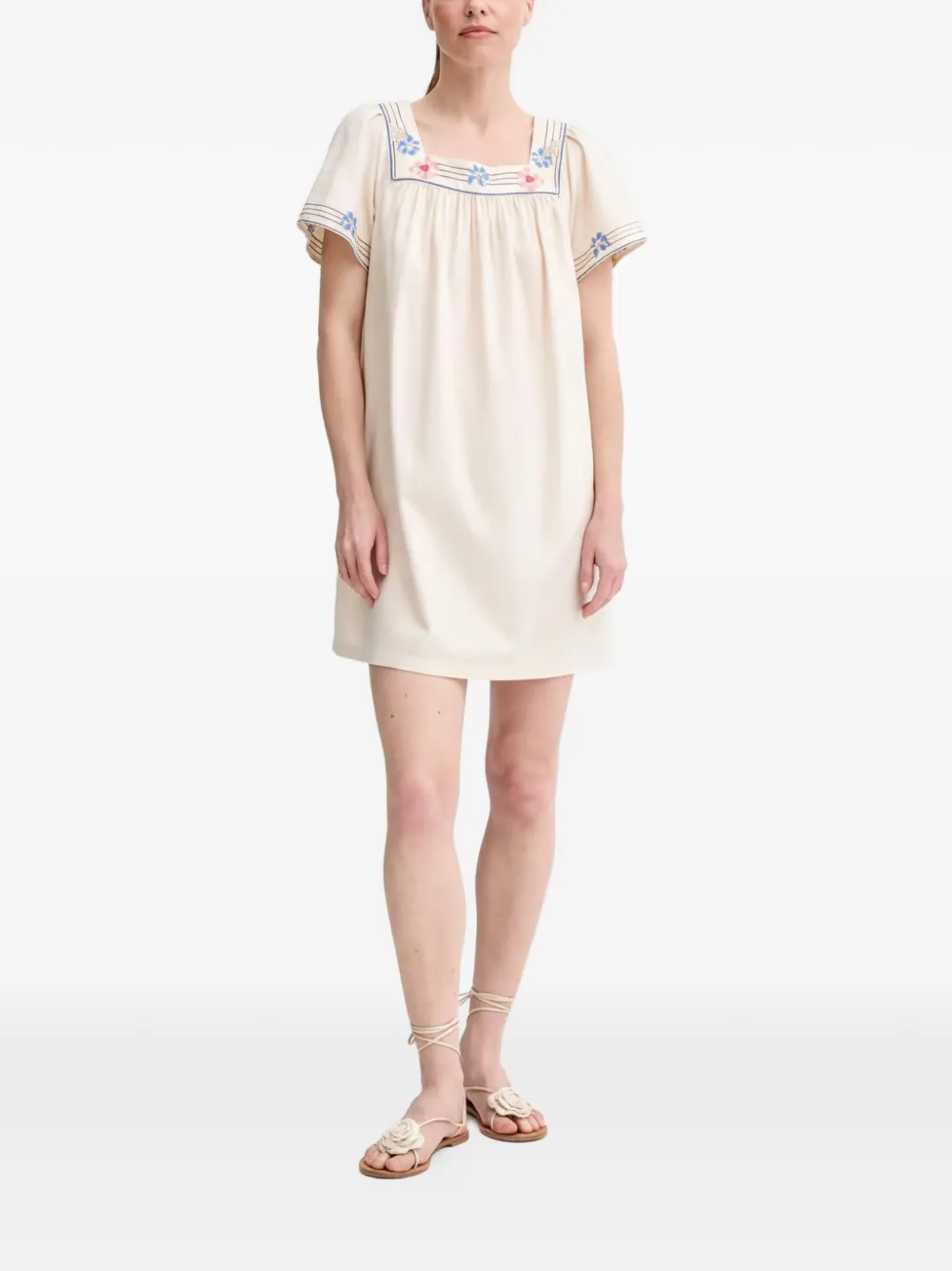 Levi's Mini-jurk met vierkante hals Beige