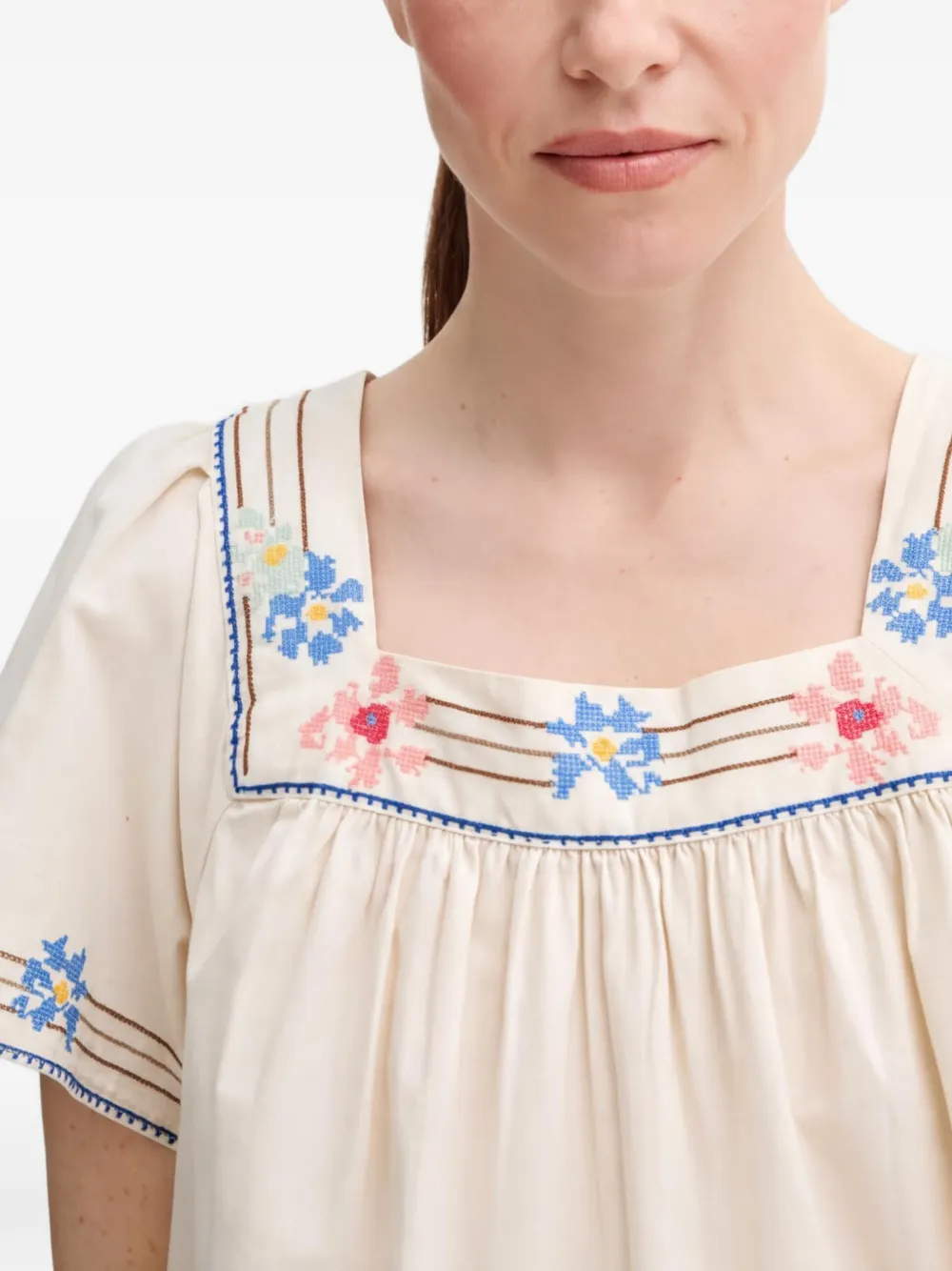 Levi's Mini-jurk met vierkante hals Beige